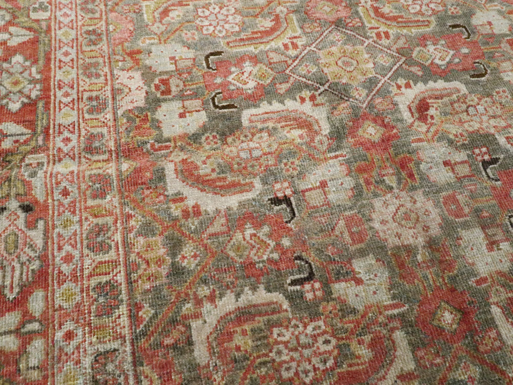 Antique Persian Mahal Rug, No.22392 - Galerie Shabab