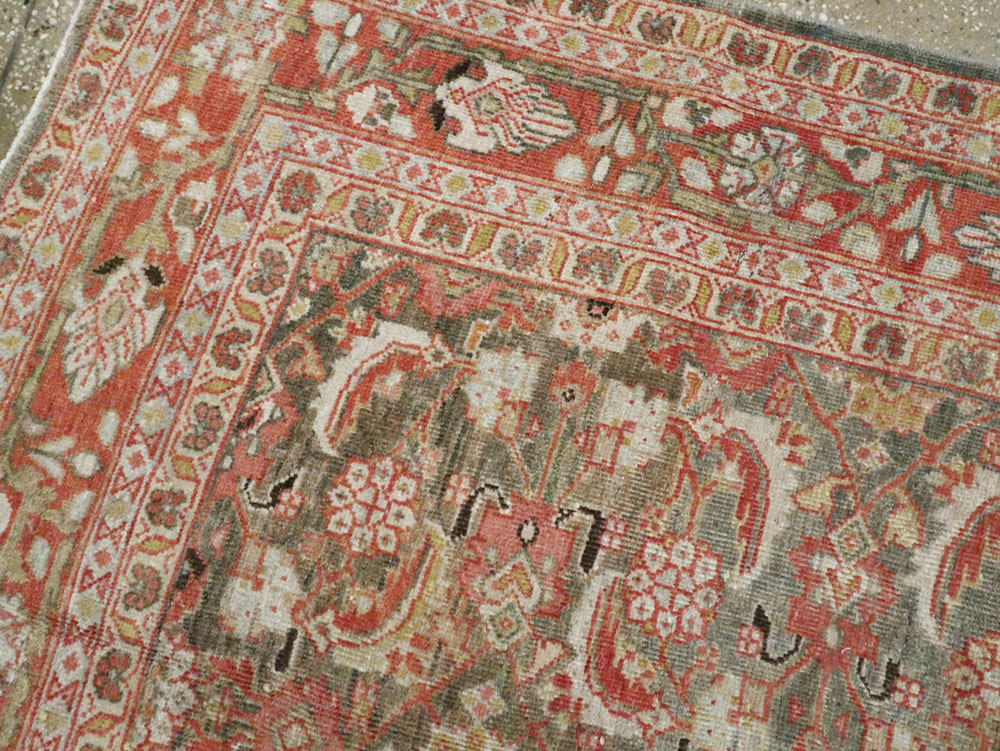 Antique Persian Mahal Rug, No.22392 - Galerie Shabab