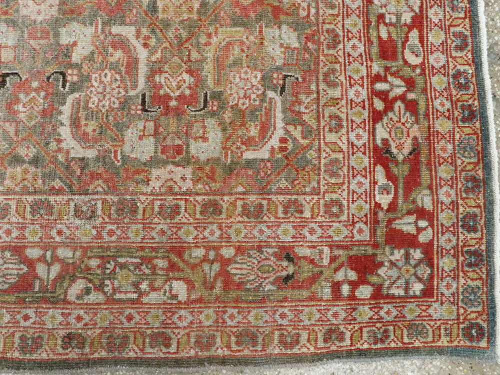 Antique Persian Mahal Rug, No.22392 - Galerie Shabab