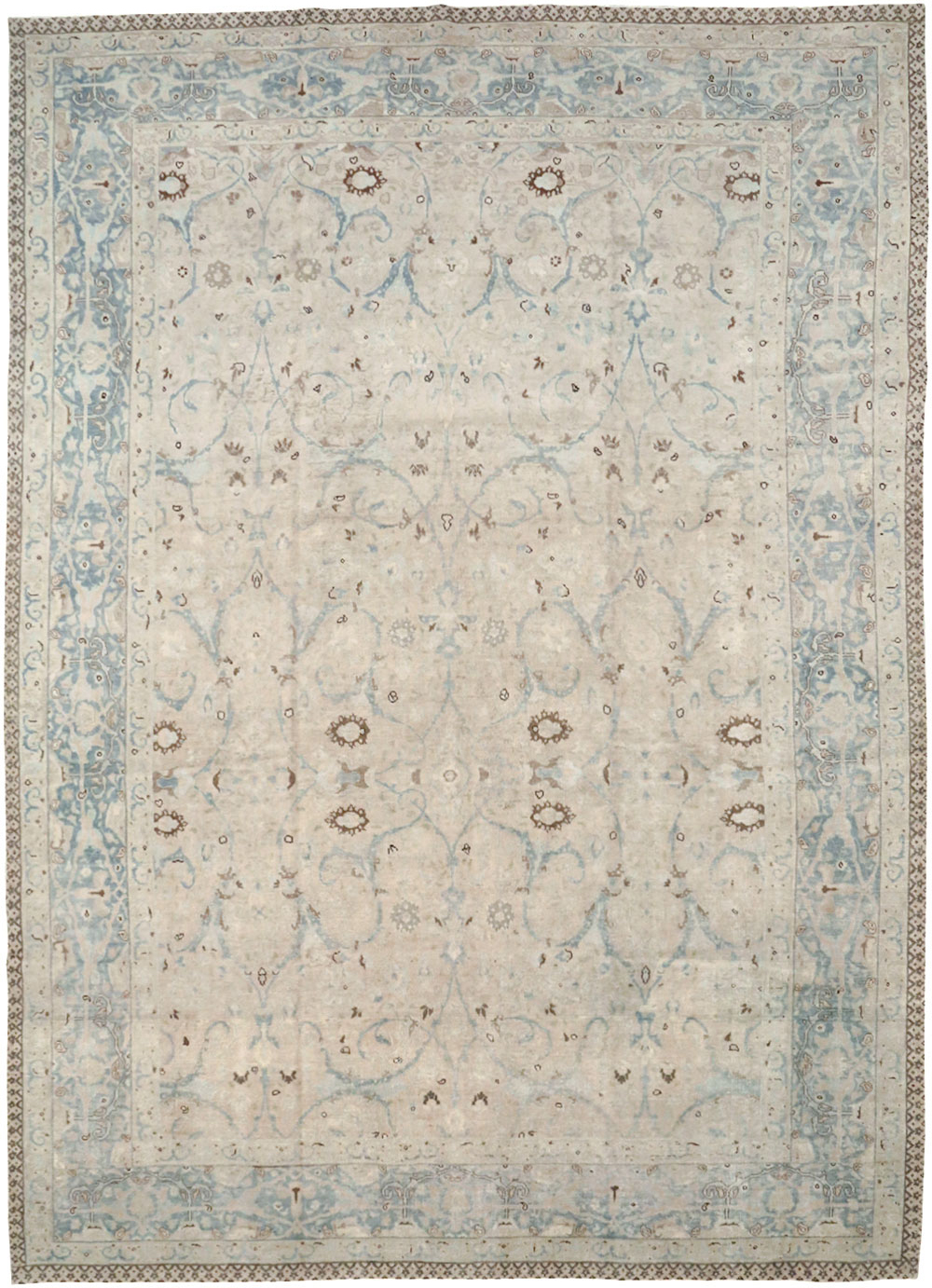 Antique Persian Tabriz Carpet, No.22407 - Galerie Shabab