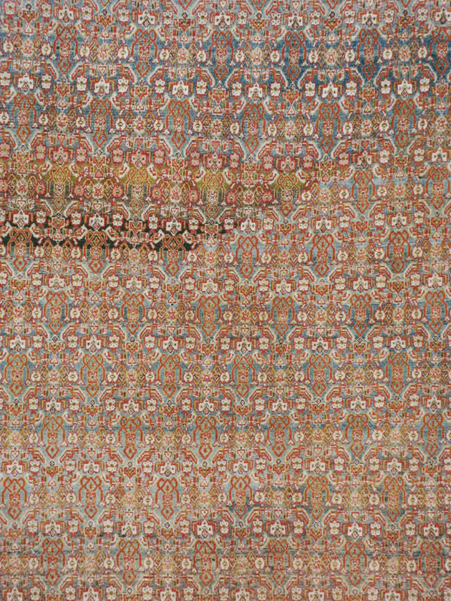 Antique Persian Senneh Carpet, No.22410 - Galerie Shabab