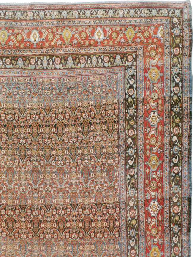 Antique Persian Senneh Carpet, No.22410 - Galerie Shabab