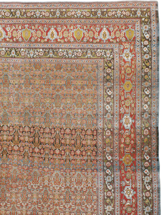 Antique Persian Senneh Carpet, No.22410 - Galerie Shabab