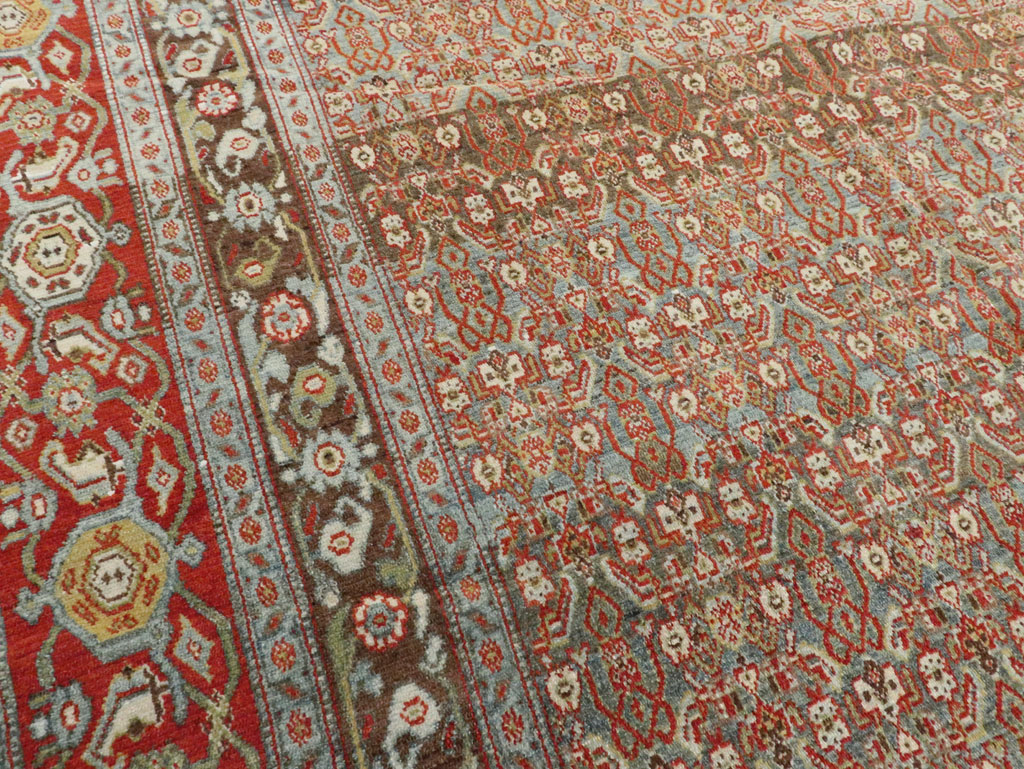 Antique Persian Senneh Carpet, No.22410 - Galerie Shabab
