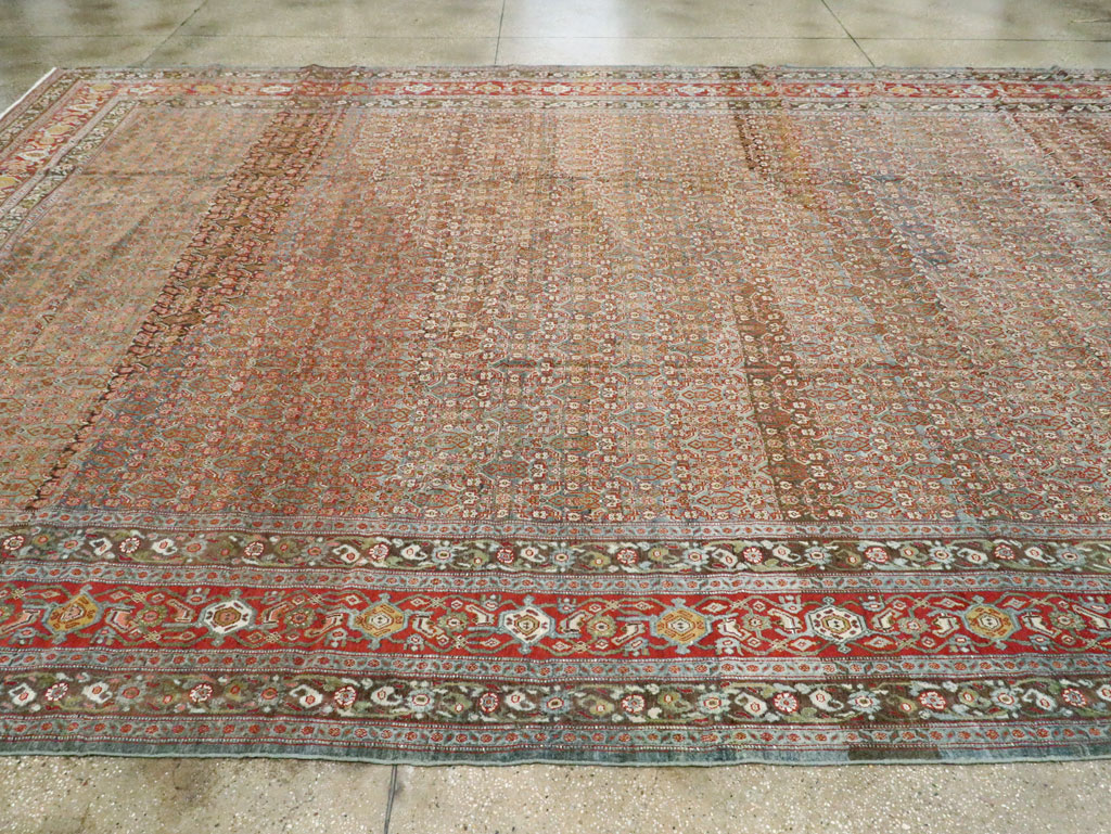 Antique Persian Senneh Carpet, No.22410 - Galerie Shabab