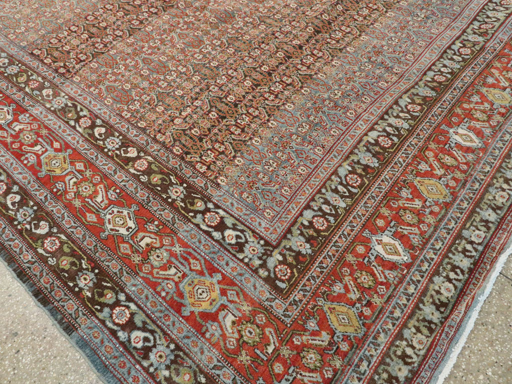 Antique Persian Senneh Carpet, No.22410 - Galerie Shabab