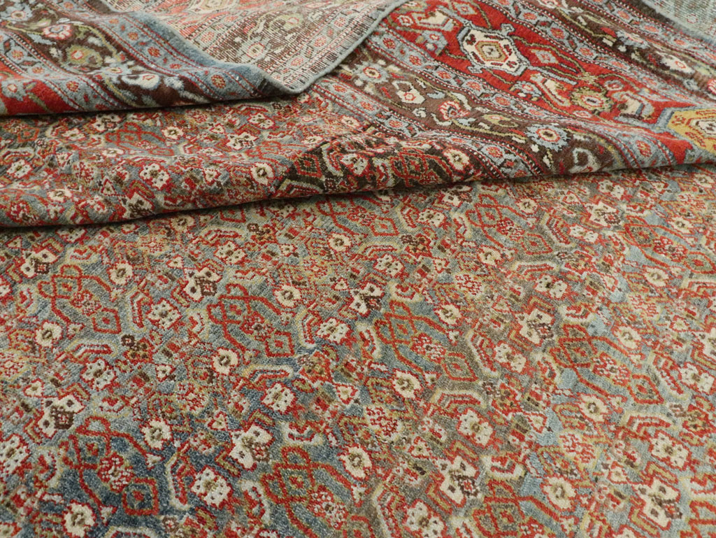 Antique Persian Senneh Carpet, No.22410 - Galerie Shabab