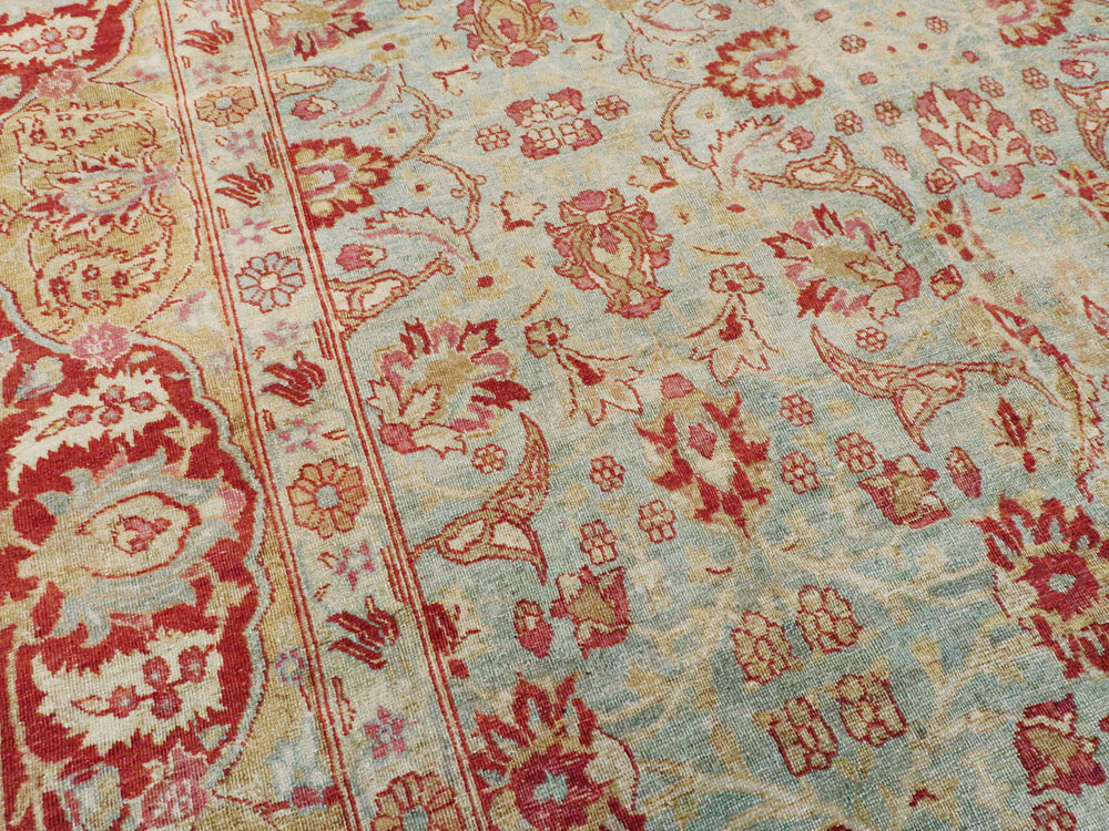 Antique Persian Tabriz Carpet, No.22416 - Galerie Shabab