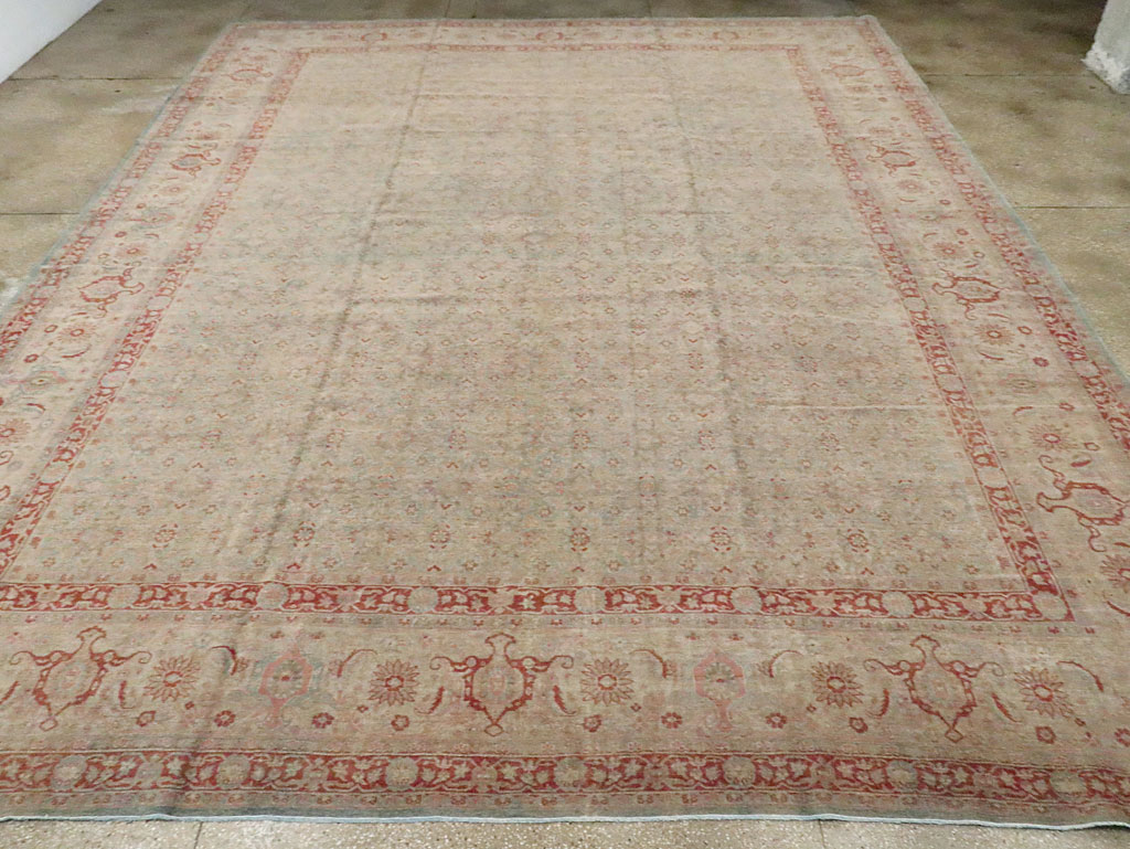 Antique Persian Tabriz Carpet, No.22419 - Galerie Shabab