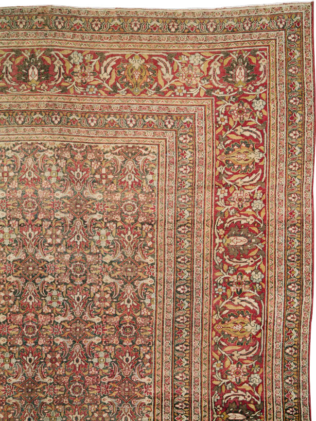 Antique Persian Khorassan Carpet, No.22424 - Galerie Shabab