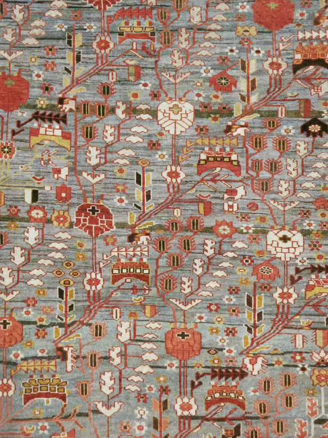 Antique Persian Bakhtiari Carpet, No.22425 - Galerie Shabab