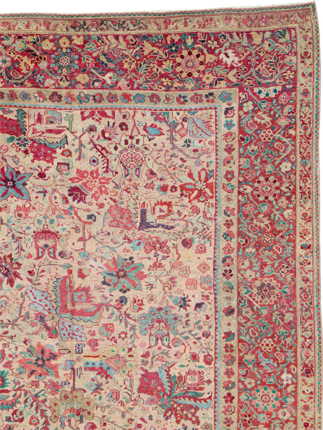 Antique Persia Mahal Carpet, No.22426 - Galerie Shabab