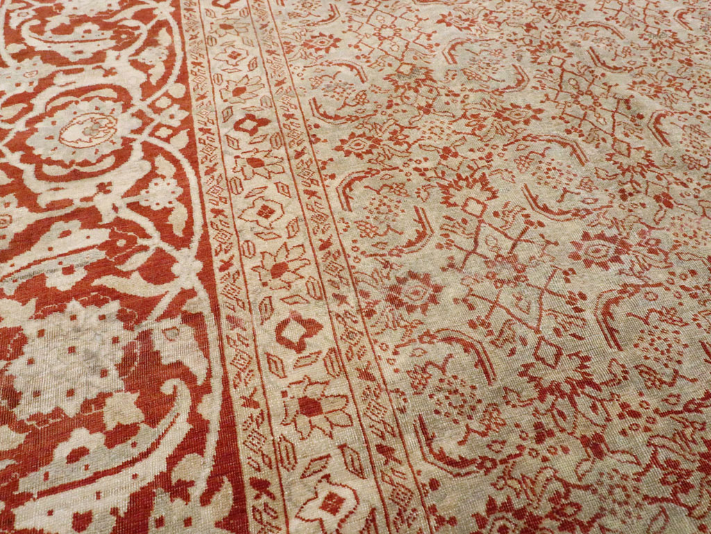 Antique Persian Tabriz Carpet, No.22429 - Galerie Shabab