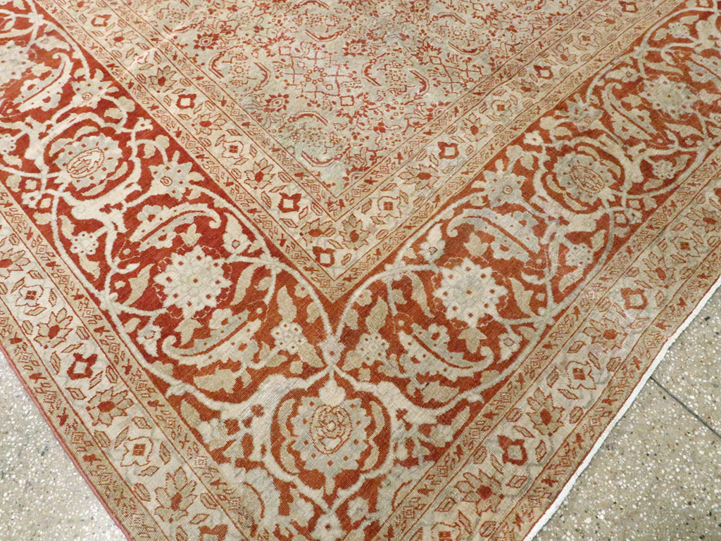 Antique Persian Tabriz Carpet, No.22429 - Galerie Shabab