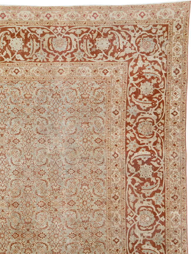 Antique Persian Tabriz Carpet, No.22429 - Galerie Shabab