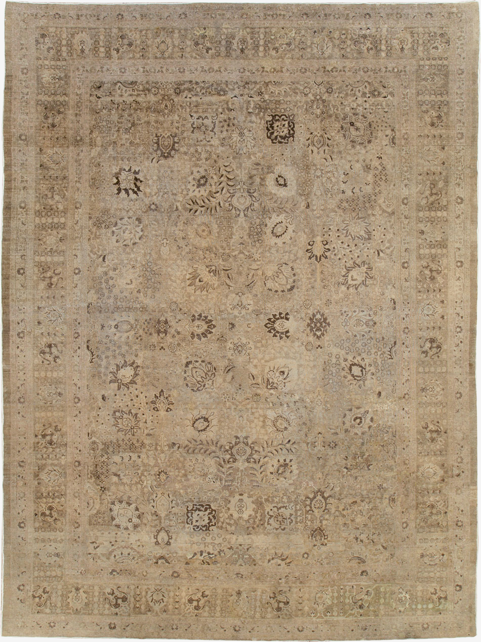 Antique Persian Tabriz Carpet, No.22431 - Galerie Shabab