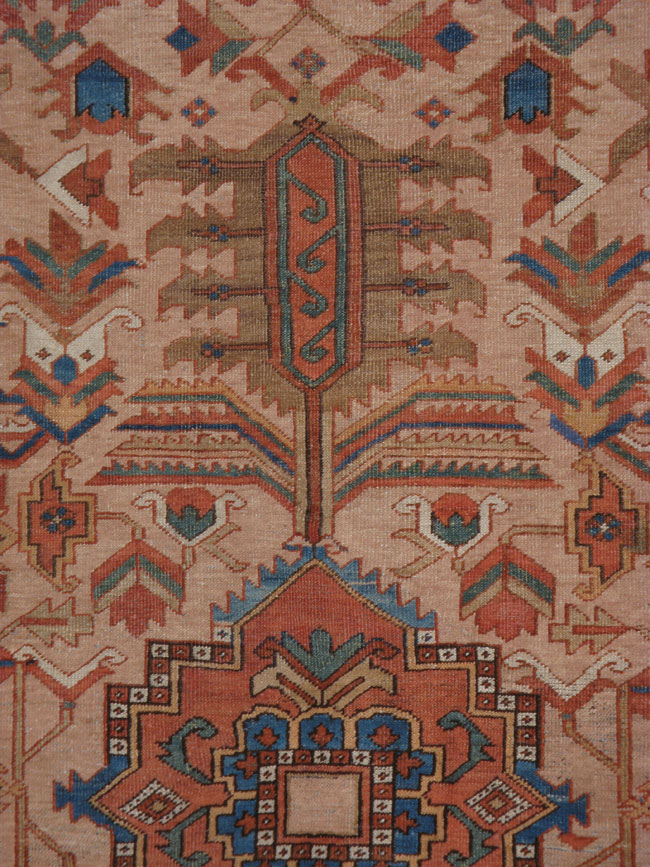 Antique Heriz Square Carpet, No.22432 - Galerie Shabab
