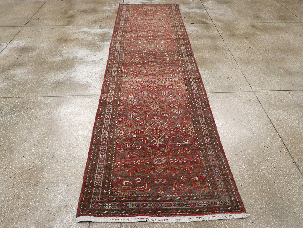 Vintage Persian Malayer Runner, No.22450 - Galerie Shabab