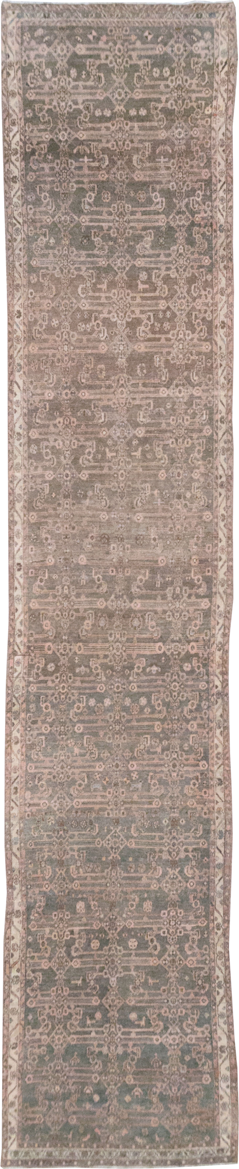 Vintage Persian Malayer Long Runner, No.22459 - Galerie Shabab