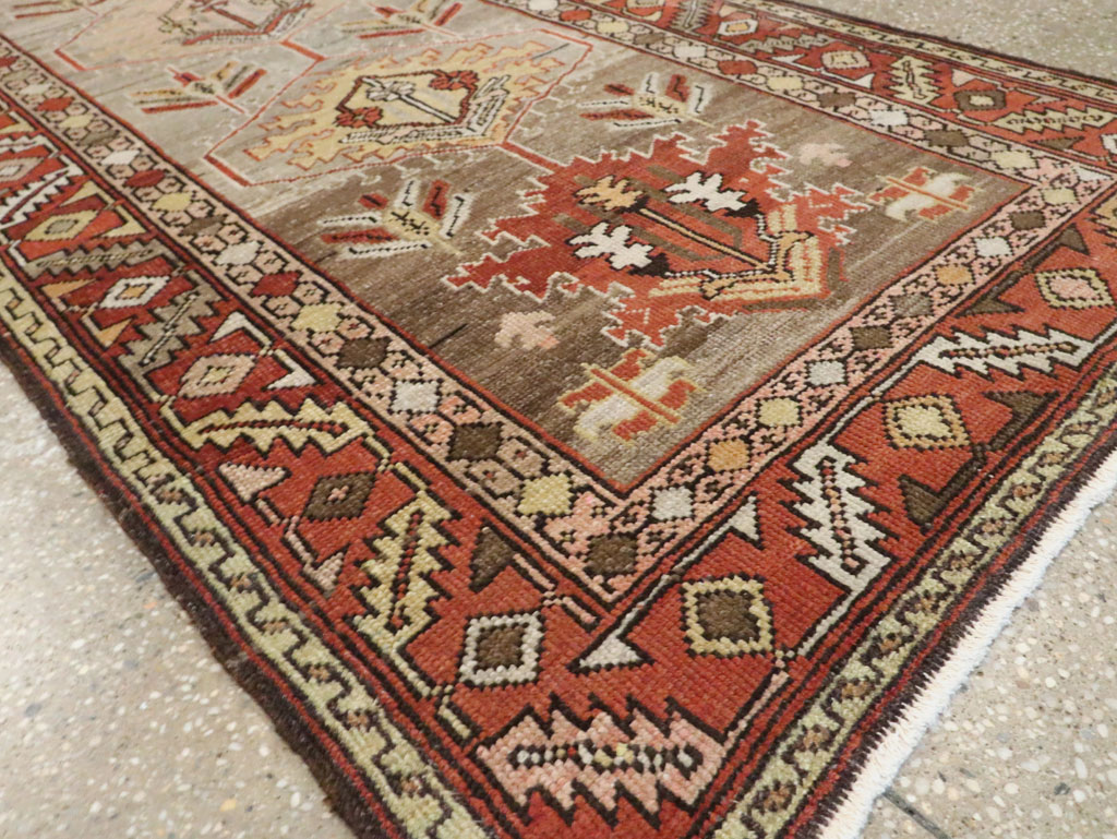 Antique Persian Heriz Runner, No.22467 - Galerie Shabab