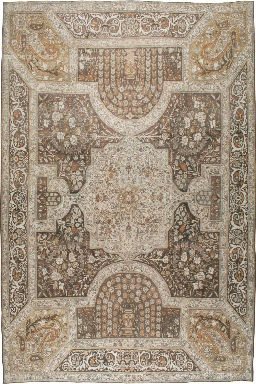 Antique Persian Yazd Carpet, No.22473 - Galerie Shabab