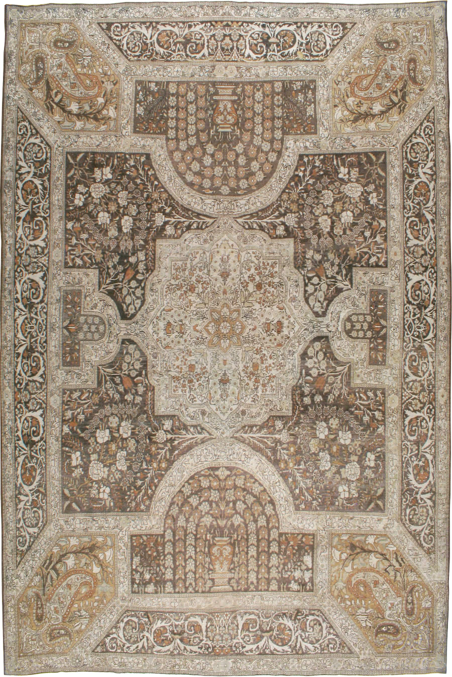 Antique Persian Yazd Carpet, No.22473 - Galerie Shabab