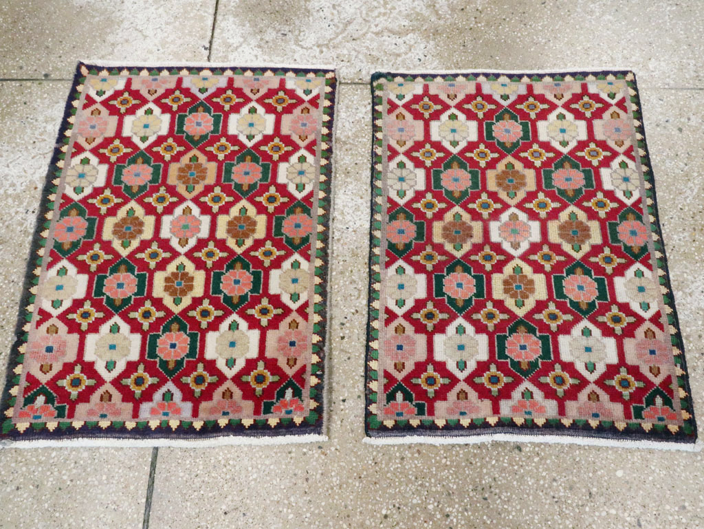 Vintage Persian Tabriz Rug (Pair: 2 of 2), No.22478 - Galerie Shabab