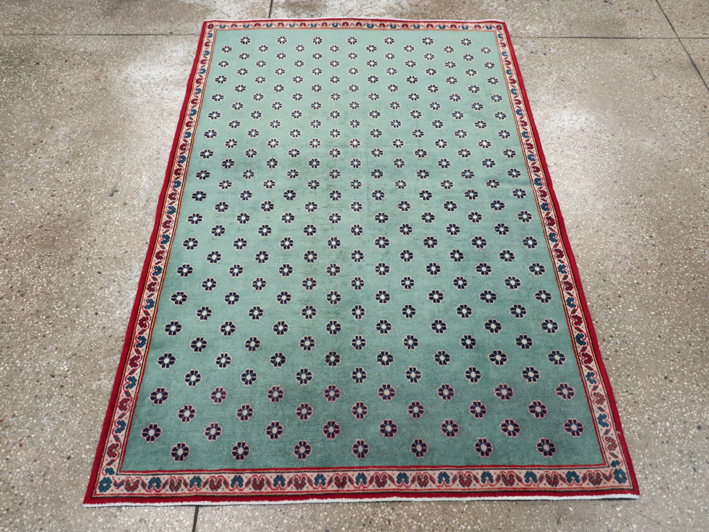 Vintage Kashan Modernist Rug, No.22480 - Galerie Shabab