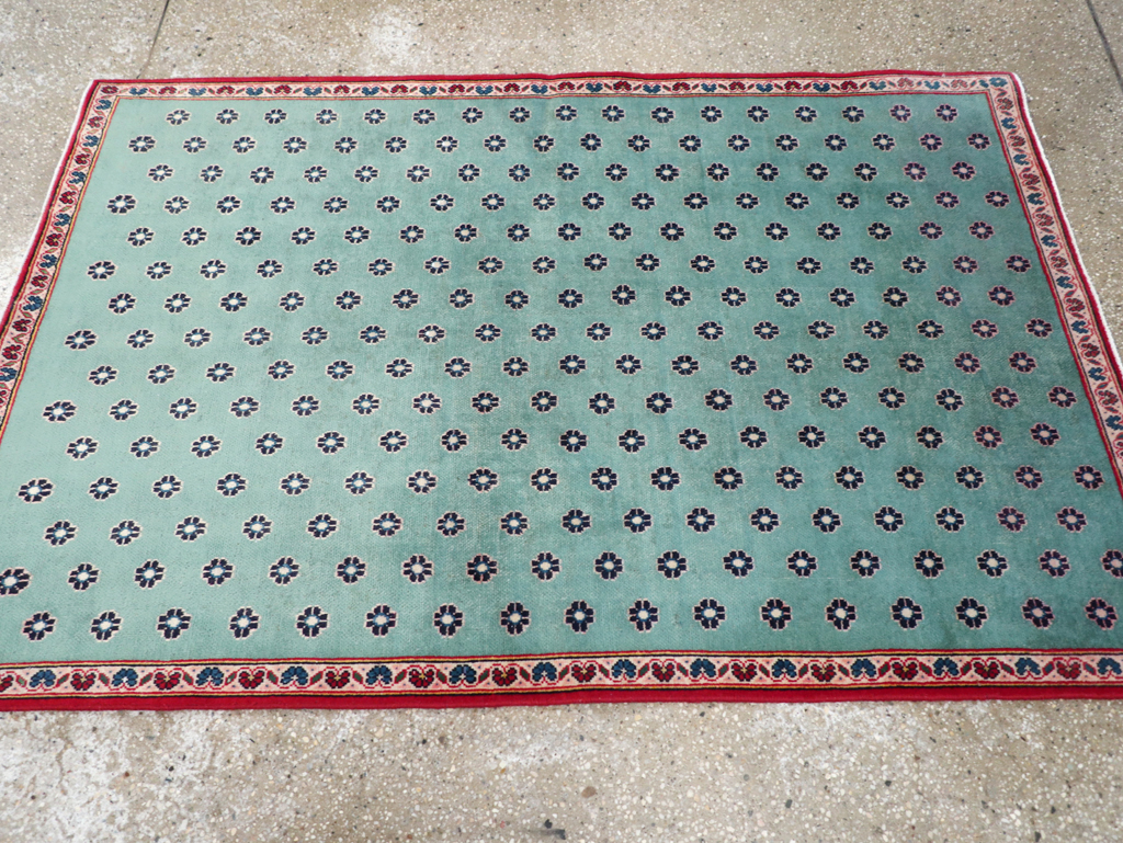 Vintage Kashan Modernist Rug, No.22480 - Galerie Shabab