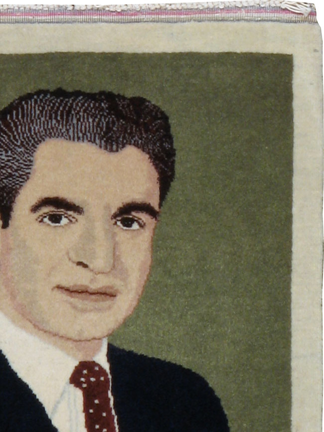 Vintage Persian Tabriz Pictorial Rug, No.22486 - Galerie Shabab