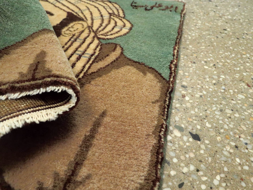 Vintage Persian Tabriz Pictorial Rug, No.22488 - Galerie Shabab