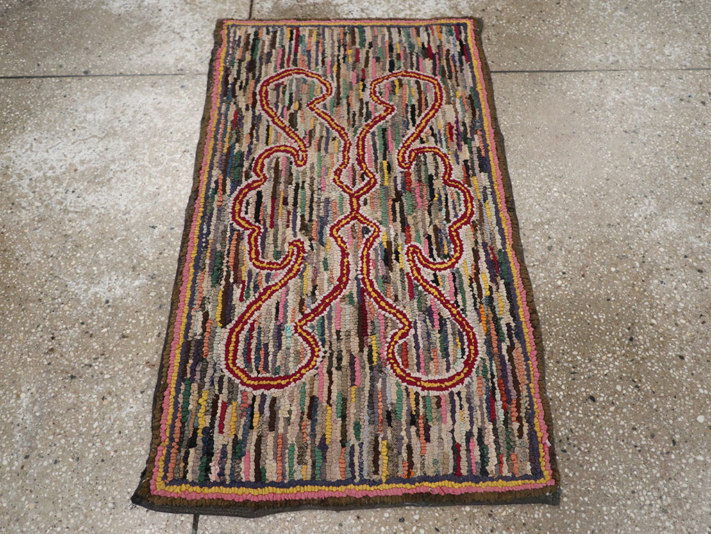 Antique American Hook Rug, No.22493 - Galerie Shabab