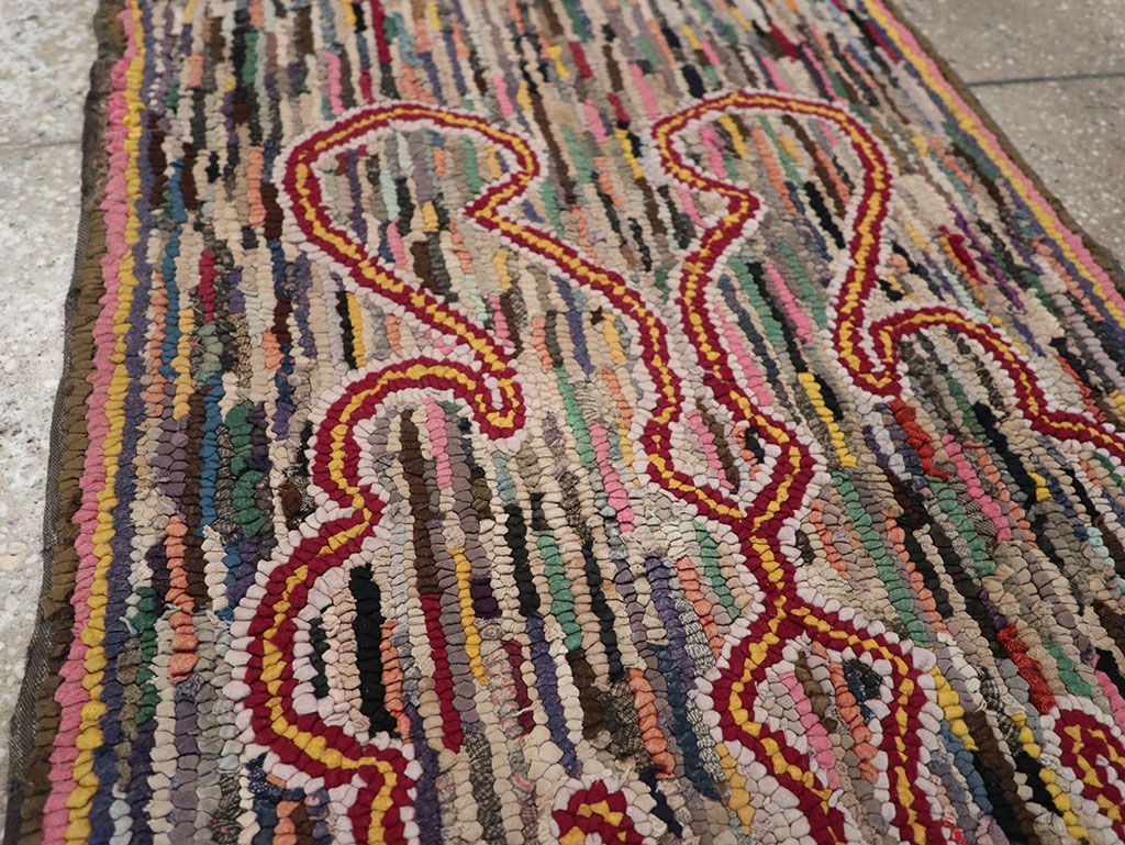 Antique American Hook Rug, No.22493 - Galerie Shabab