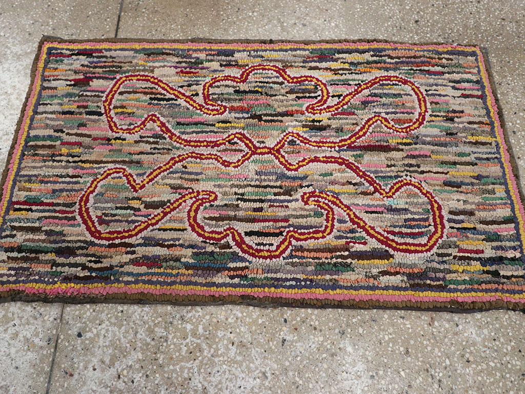 Antique American Hook Rug, No.22493 - Galerie Shabab