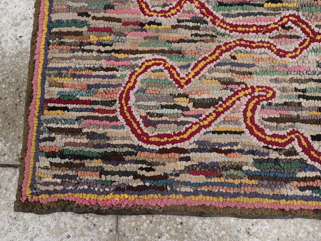 Antique American Hook Rug, No.22493 - Galerie Shabab