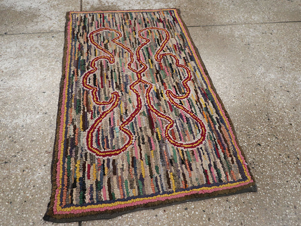 Antique American Hook Rug, No.22493 - Galerie Shabab