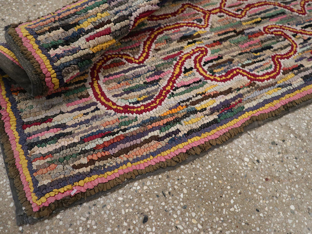 Antique American Hook Rug, No.22493 - Galerie Shabab