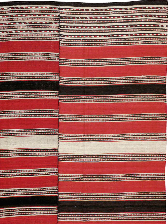 Vintage Persian Flat-weave Kilim, No.22508 - Galerie Shabab