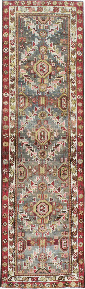 Vintage Persian Heriz Runner, No.22522 - Galerie Shabab
