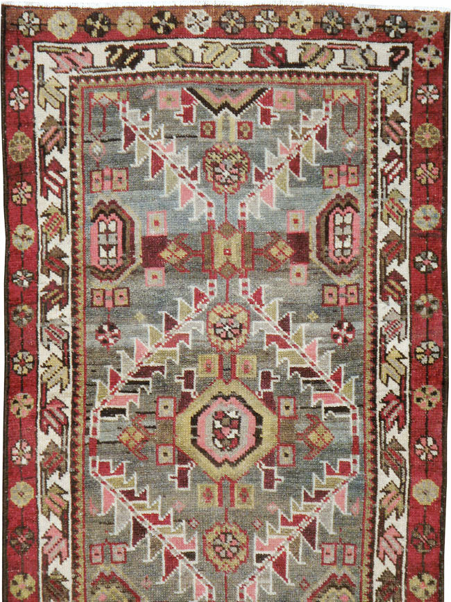 Vintage Persian Heriz Runner, No.22522 - Galerie Shabab