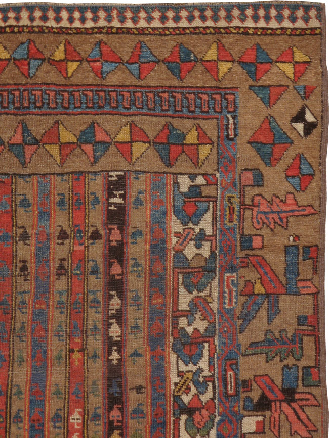 Antique Persian Bidjar Sampler Rug, No.22525 - Galerie Shabab