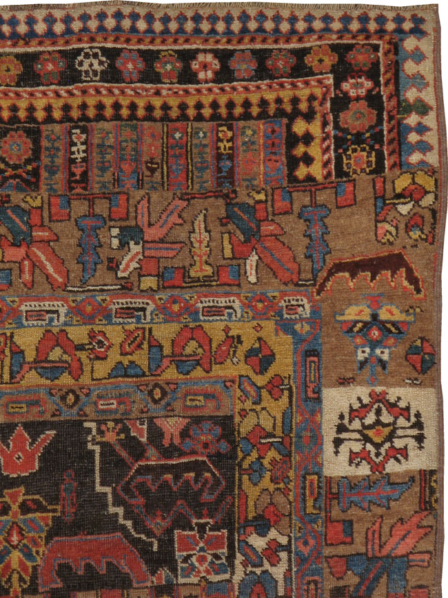 Antique Persian Bidjar Sampler Rug, No.22525 - Galerie Shabab