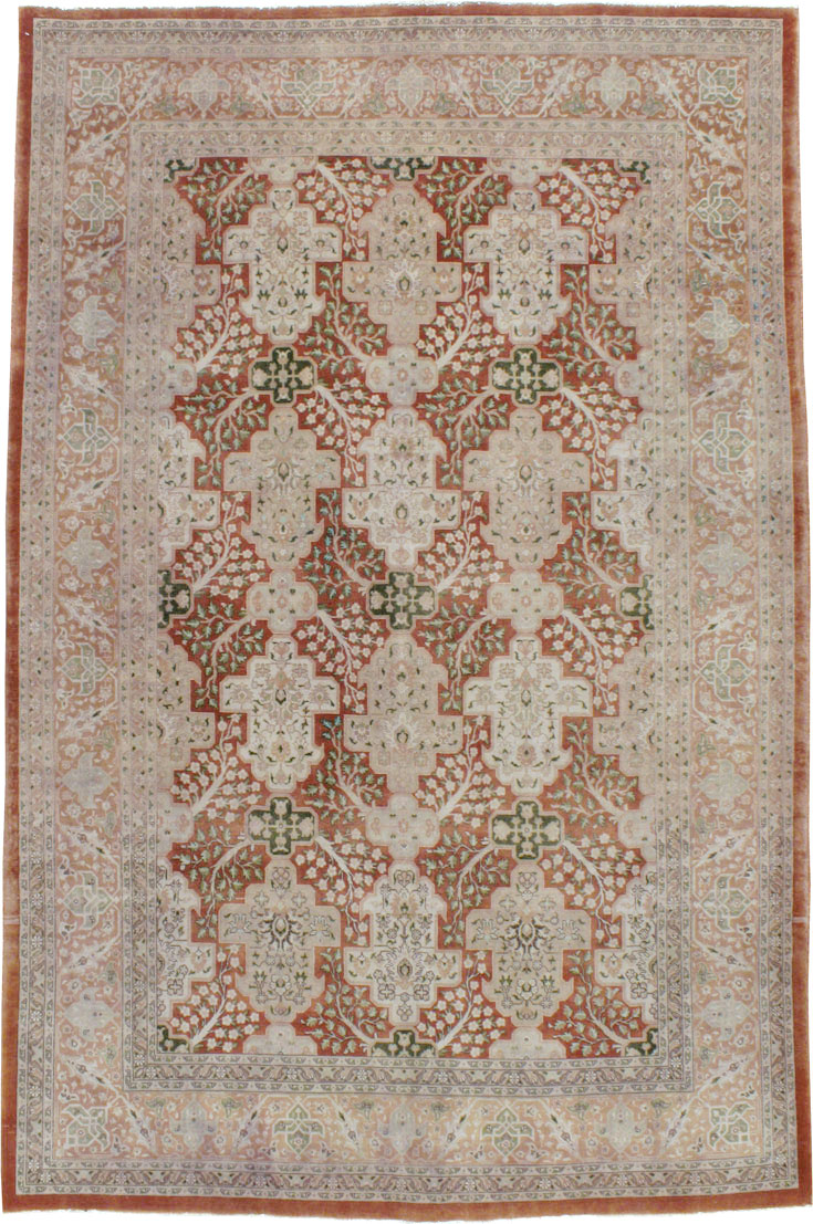 Vintage Persian Tabriz Carpet, No.22528 - Galerie Shabab