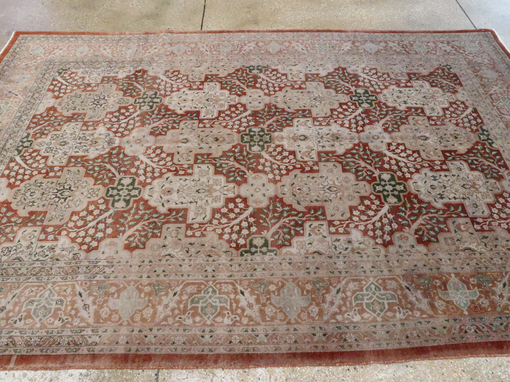 Vintage Persian Tabriz Carpet, No.22528 - Galerie Shabab