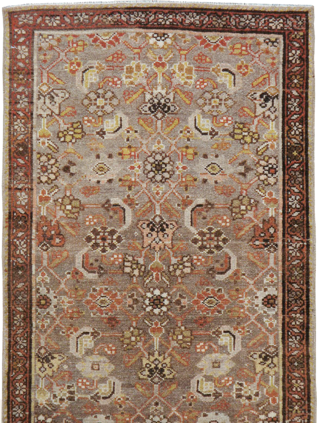 Vintage Persian Malayer Runner, No.22532 - Galerie Shabab