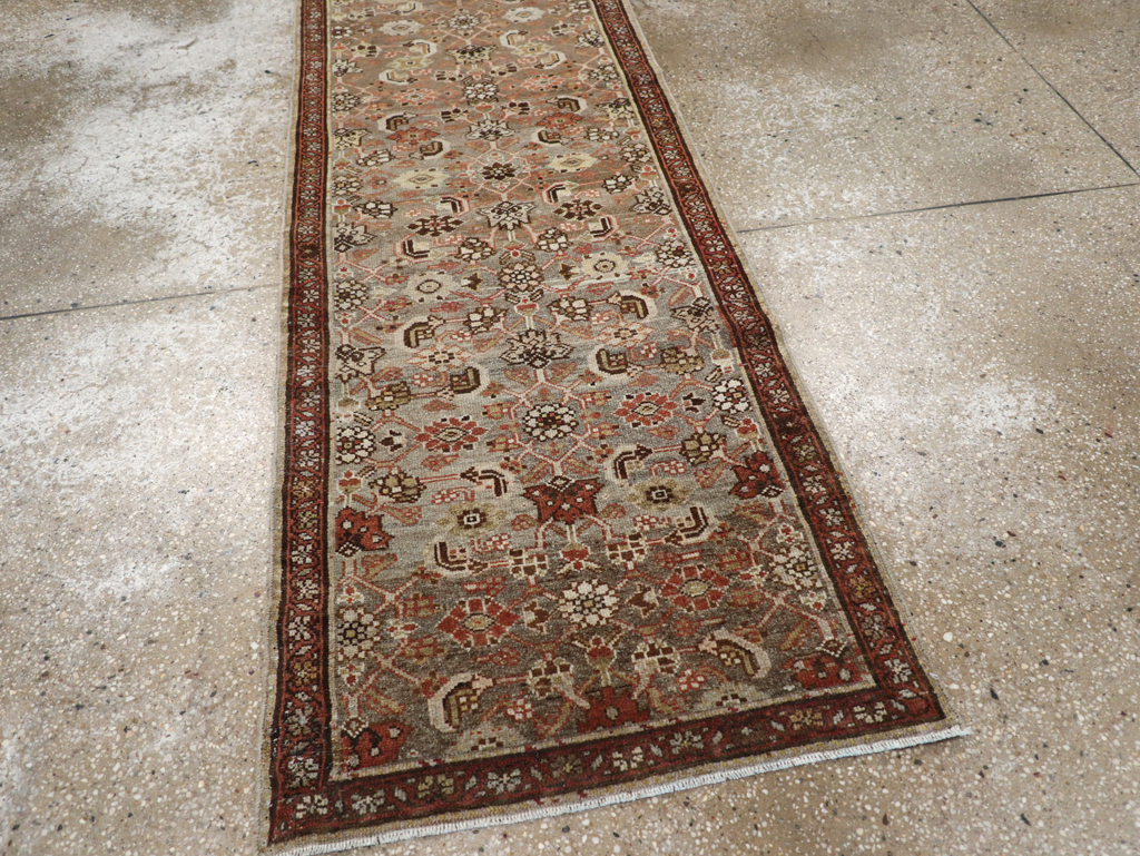 Vintage Persian Malayer Runner, No.22532 - Galerie Shabab