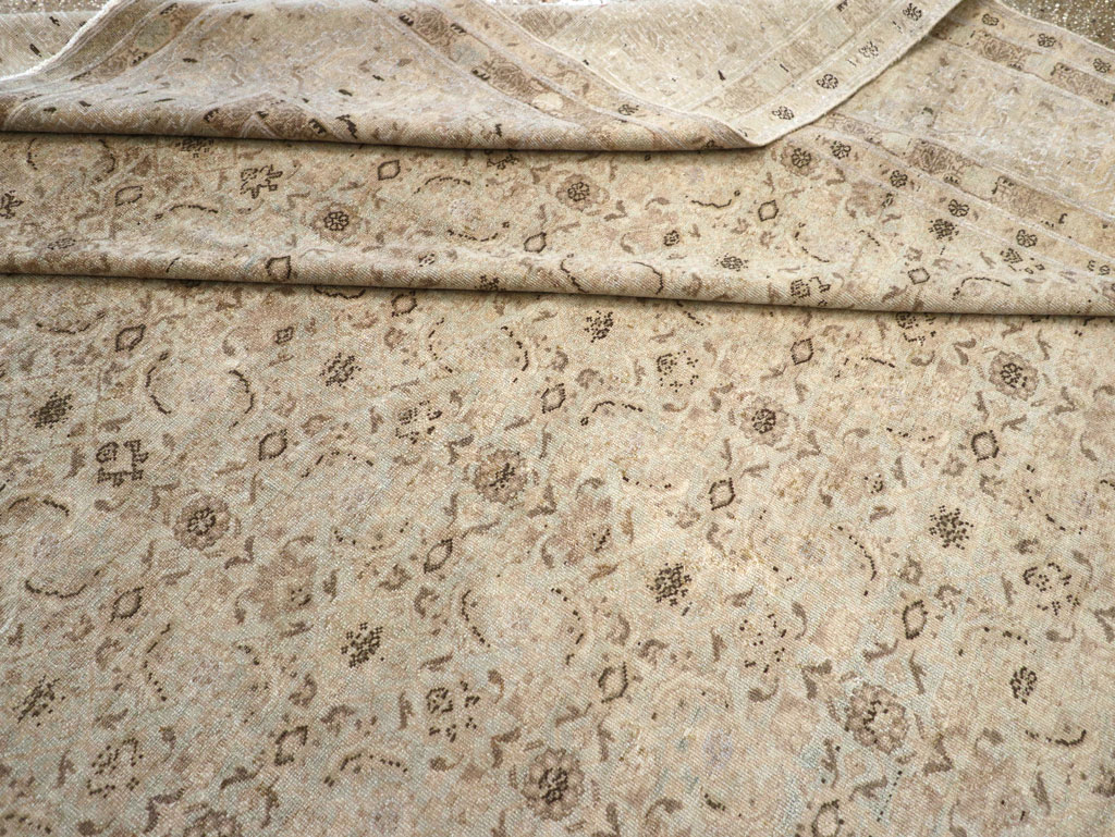 Antique Persian Senneh Tabriz Room Size Carpet, No.22533 - Galerie Shabab