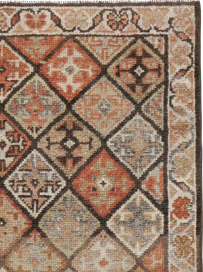 Antique Persian Kurdish Square Rug (Pair: 1 of 2), No.22534 - Galerie Shabab