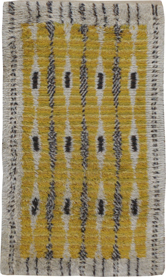 Vintage Swedish Rya Rug, No.22539 - Galerie Shabab