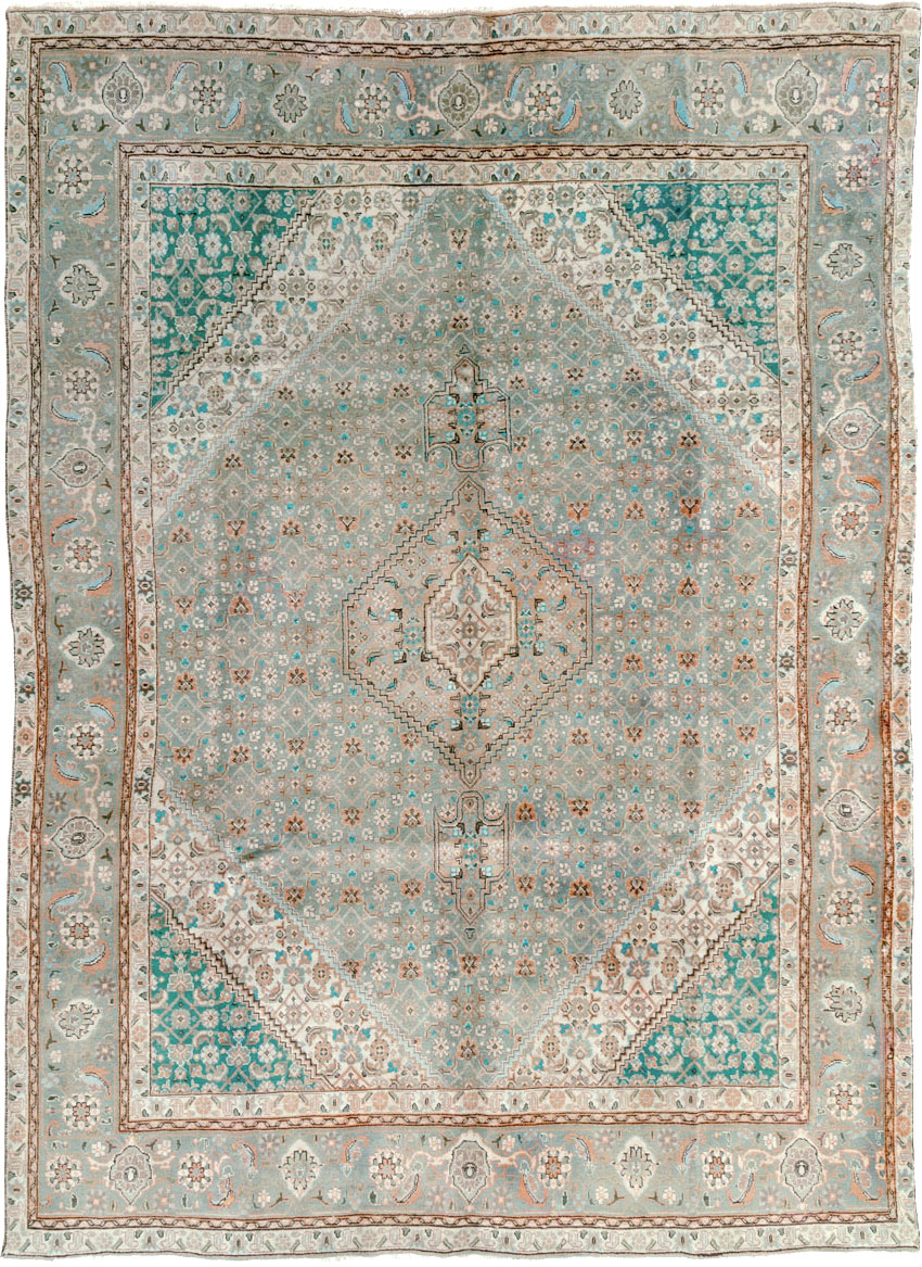 Vintage Persian Tabriz Room Size Carpet, No.22542 - Galerie Shabab